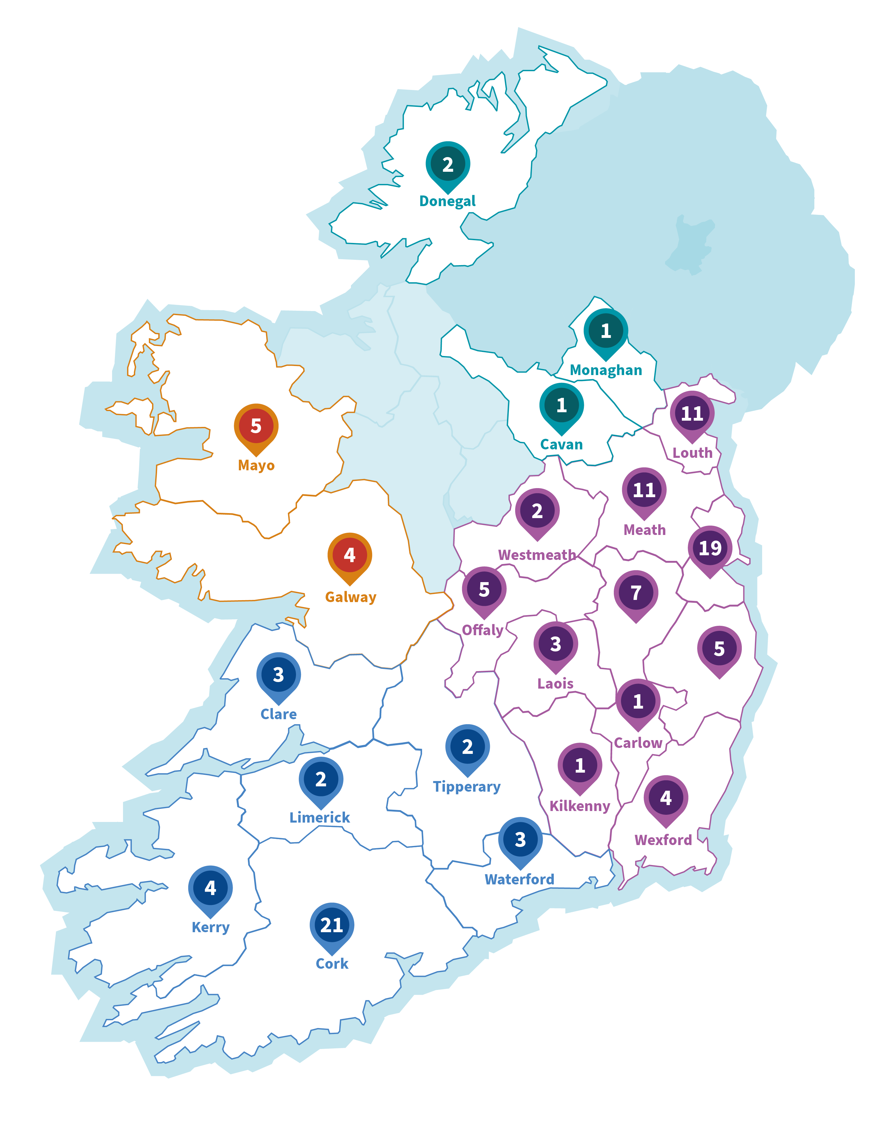 Map of Ireland
