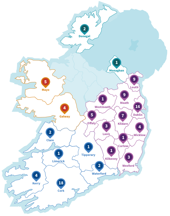 Map of Ireland