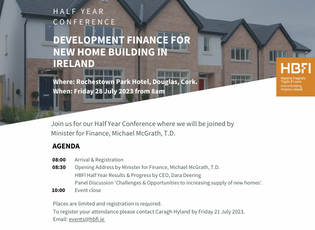 HBFI Half Year Conference to take place in Cork on 28th July 2023.