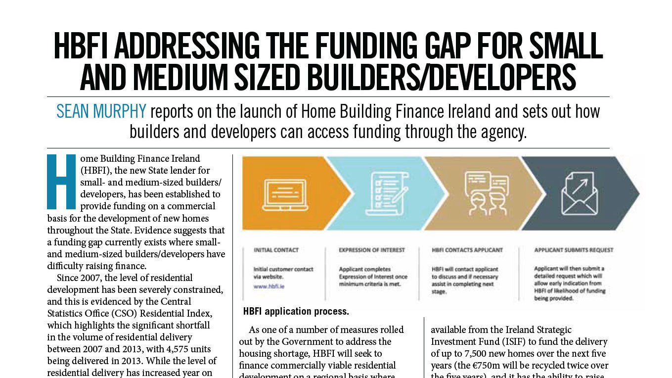HBFI feature in the Construction Industry Federation (CIF) Magazine